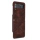 thumbnail image 1 of Funda de cuero con estampado de líneas para Samsung Galaxy Z Flip4, 1 of 4