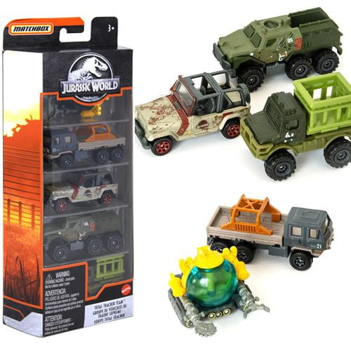 Mattel DP Matchbox Jurassic World Vehicles 5Pack