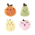 thumbnail image 2 of Neinkie 4Pcs Chat Peluche Jouets Adorable Apparence Fruit Forme Intégré dans la Cloche Fade Résistant Polyvalent Soulager l'Ennui Attrayant Cataire Peluche Chat Peluche Animaux de Compagnie Décor Poupée Fournitures pour Animaux de Compagnie, 2 of 8