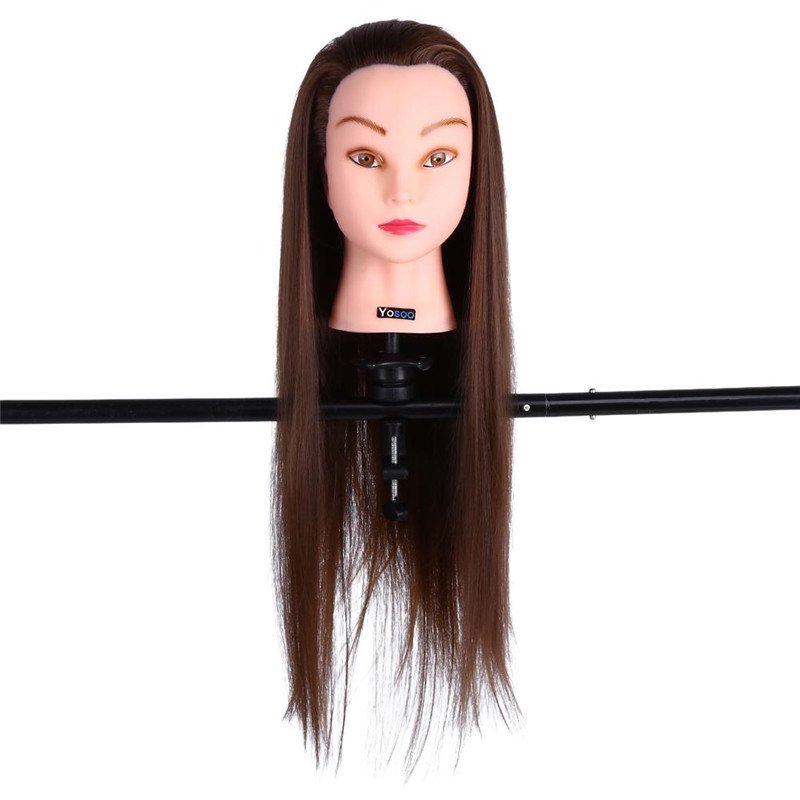 Cosmetology Hair Training Head, Mannequin Training Head, Hair Model Training, Adjustable Clamp