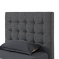 thumbnail image 2 of Inspired Home Saverio Linen Platform Bedframe Full Size Tufted, Light Grey, 2 of 8