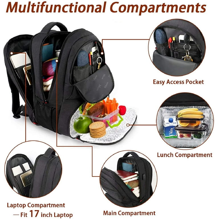 Lunch Backpack, Insulated Cooler Backpack Lunch Box for Men Women, 15. –  RUCYEN