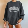 thumbnail image 2 of Yindaity Women's Oversized Sweatshirt Los Angeles California Crewneck Long Sleeve Casual Loose Pullover Tops Grey,2XL, 2 of 4