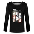 thumbnail image 4 of Tbopshirt Halloween Tops for Women,Halloween Sweatshirts for Women Plus Size,Printing Classic Long Sleeve T-shirt Round Neck Tops/Shirt,T-Shirts Womens Graphic Pullover, 4 of 4