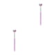 thumbnail image 3 of Vogacara Cepillo de portátil para adultos, hogar, hotel, mujeres, hombres, cepillo de dientes, herramienta de limpieza de 360 ​​grados, Violeta 2piezas Vogacara CBP444138, 3 of 5