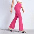 thumbnail image 1 of Pantalones acampanados elásticos ajustados de color sólido de primavera y verano, pantalones deportivos casuales europeos y americanos, pantalones de entrenamiento de yoga, 1 of 6
