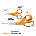 thumbnail image 3 of Fiskars Crafting Scissors 2-Piece Set: 8-inch and 5-inch Microtip Scissors, 3 of 6