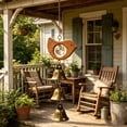 thumbnail image 4 of Campana de Viento de Cobre con Madera de Haya y Campanas de Cristal – Colgante Decorativo de Sonido Relajante para Jardín, Patio o Interiores | Adorno Colgante de Tranquilidad, 4 of 5