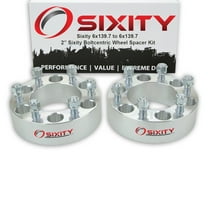 Sixity Auto 2 pc 2" 6x139.7 Wheel Spacers - Pickup Truck SUV M14x1.5mm 1.25in Studs Lugs