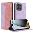 thumbnail image 2 of Phone Case for Motorola Edge 50 FOXDOCK Premium Leather,Creative Dual-Color Cover with Card Slot,Shockproof, 2 of 7
