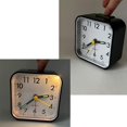 thumbnail image 3 of Analog alarm clock without ticking with light and snooze function and top button, loud alarm, silent alarm clock, battery operated, 3 of 5