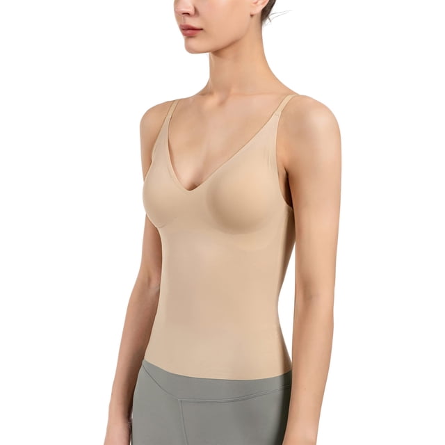 Camisole Artdear para mujer, corte con sujetador incorporado, complexión L