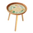 thumbnail image 2 of jifeng Table d'Extrémité Table d'Appoint Table Basse Table de Chevet Ronde Design Ouvert Table à Thé Table de Nuit Pivoine 60cm, 2 of 9