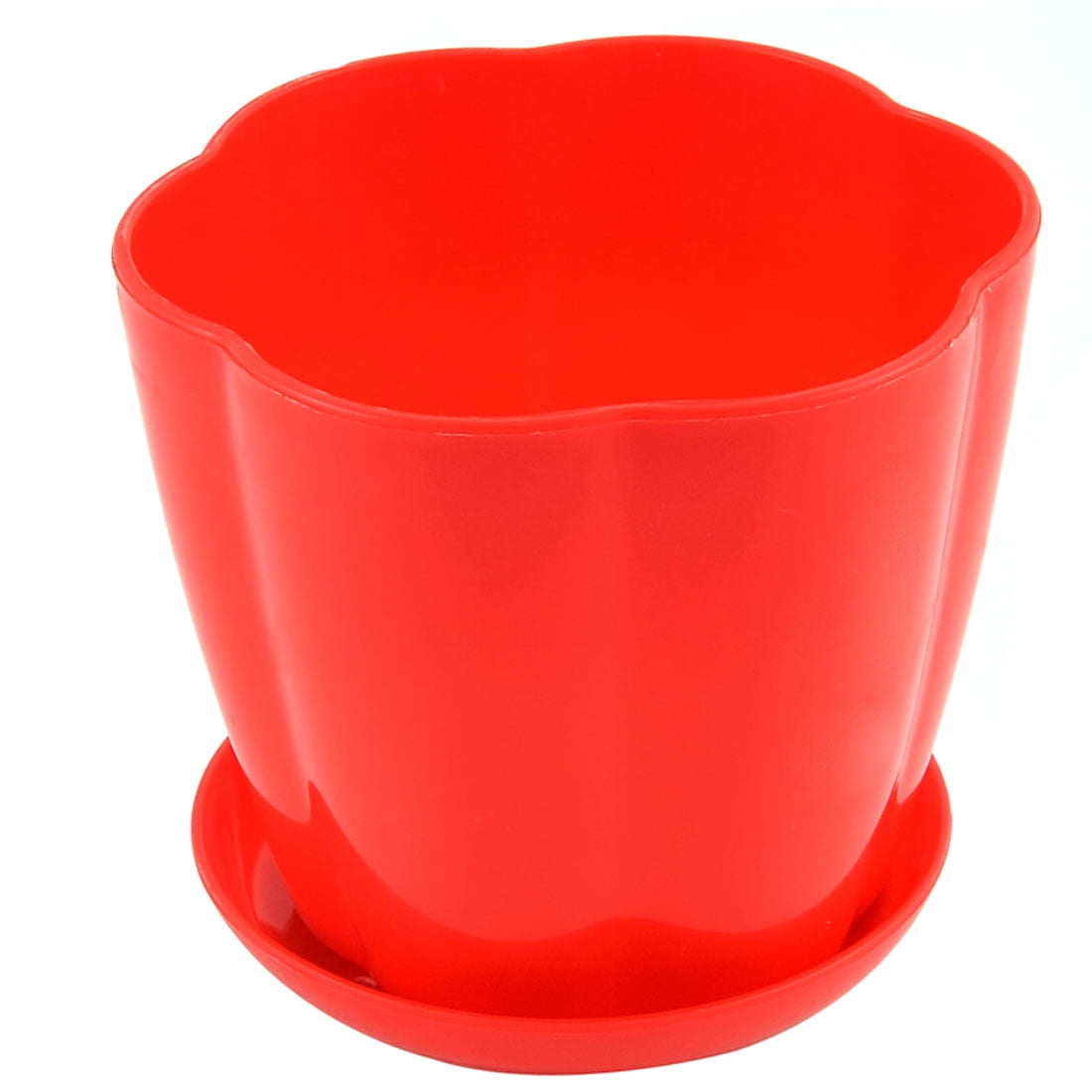 Unique Bargains Plastic Floral Shaped Cactus Aloe Plant Planter Flower