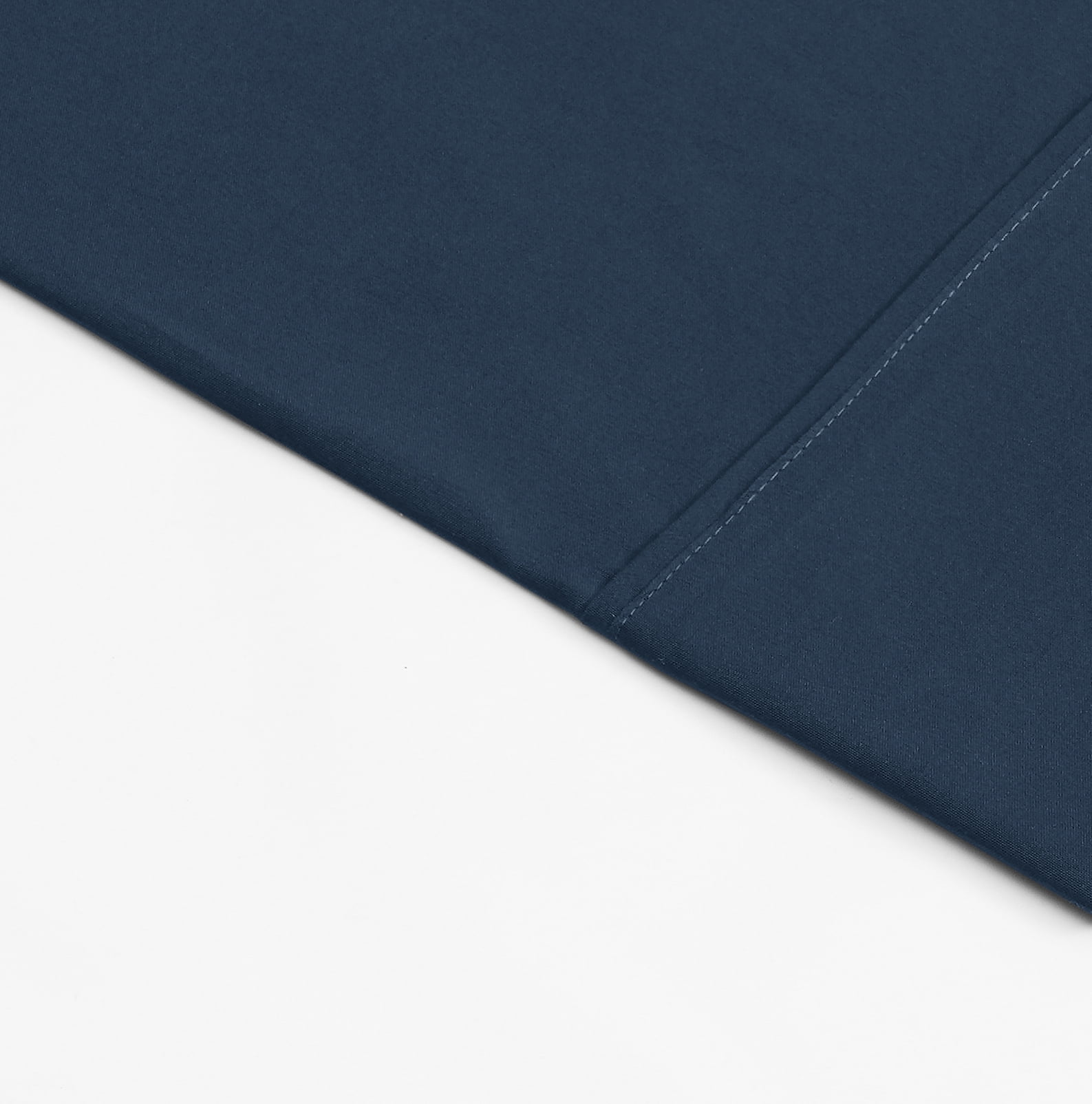 Mainstays Super Soft Brushed Microfiber Pillowcase Set, Navy Blue, Standard/Queen, 2 Piece