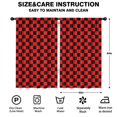 thumbnail image 2 of Blackout Kids Curtains,Red and Black Checkered Pattern Childrens Insulated Curtains Set Of 2,Bedroom Essentials,Toddler Room Decor 52"x84", 2 of 5