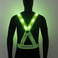 thumbnail image 3 of Chaleco iluminado LED Chaleco reflectante de tráfico nocturno Carga USB, 3 of 5