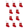 thumbnail image 3 of Inteprter Calcetines Decorativos Navideños Rojos - Comodidad Exquisita Y Para Las Vacaciones Y Las Telas Son Suaves Grandes Rojo M Rojo Grande M 10Conjunto, 3 of 6