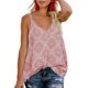 thumbnail image 1 of Blusa sin mangas de verano con tirantes finos y escote en V con estampado floral estilo bohemio para mujer, 1 of 6