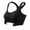 Black, variant on Posture Corrector Bra Front Closure Cross-Back Wireless Bra for Women Beige 2XL