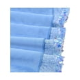 thumbnail image 7 of Sunny Fashion Girls Dress Bright Blue Sheer Mesh Long Sleeve Gown Pageant Wedding 7 Years, 7 of 7