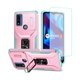 thumbnail image 1 of wonima11 Case for Moto G Pure/G Power 2022/G Play 2023 XT2271-5 with Tempered Glass Screen Protector and Slide Camera Cover, Rotated Ring Car Mount Holder Cover for Motorola Moto G Play 2023 PC Pink, 1 of 1
