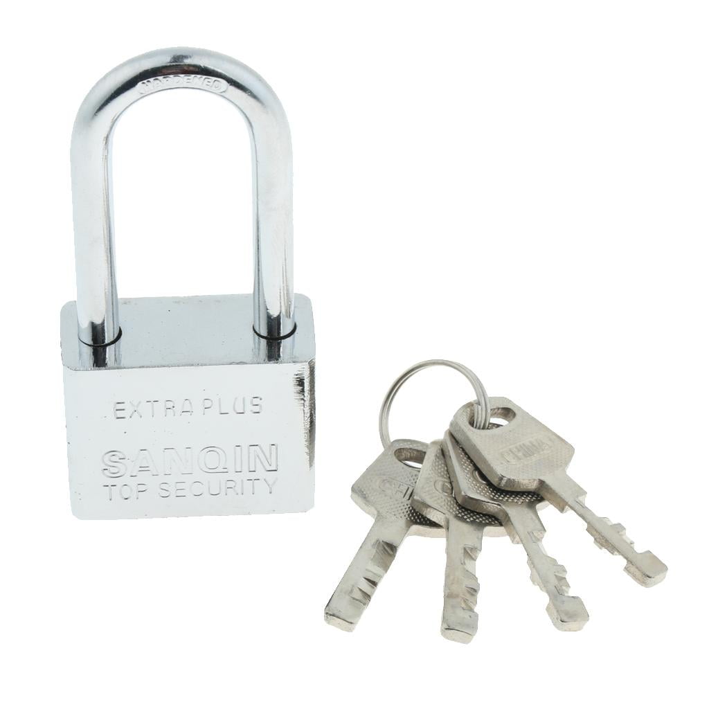Metal Padlock Lock Security Padlock Long Short Shackle Hardened 40x85mm 