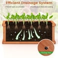 thumbnail image 6 of Patiojoy Raised Garden Bed Fir Wood Rectangle Planter Box with Drainage Holes Detachable Base Plate Raised Patio Planter Kit Box, 6 of 10