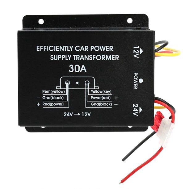 Convertidor De Fuente De Alimentación Para Automóvil 30A Inversor Reductor 24V A 12V Sweethay VI003396-00