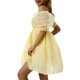 thumbnail image 3 of Sunloudy Vestido de princesa de malla para mujer, Adultos Transparente Color sólido Manga farol Cuello cuadrado Una pieza Sunloudy S, M, L, 3 of 9