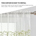 thumbnail image 4 of Cortina de ventana con hojas, cortina transparente, panel de ventana, cortina para sala de estar y dormitorio, 4 of 6