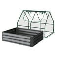 thumbnail image 5 of Home-Complete 4ft x 3ft Galvanized Raised Garden Bed with PVC Green House, 5 of 9