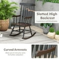 thumbnail image 2 of Costway Set of 2 Wood Rocking Chair Porch Rocker Indoor Outdoor Seat Glossy Finish, 2 of 7