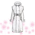 thumbnail image 4 of OUNONA Chaqueta Impermeable Transparente Con Cinturón Y Capucha Para Días Con Cambiante, 4 of 8