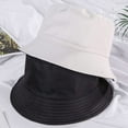 thumbnail image 3 of CoCopeaunts Summer Bucket Hat Solid Color Double Side Basin Hat Men Casual Fashion Sunscreen Packable Big Fisherman Hat, 3 of 8
