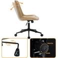 thumbnail image 3 of Duhome Office Desk Chair Faux Leather Swivel Desk Chair with Wheels Adjustable Computer Chair, Camel, 3 of 8