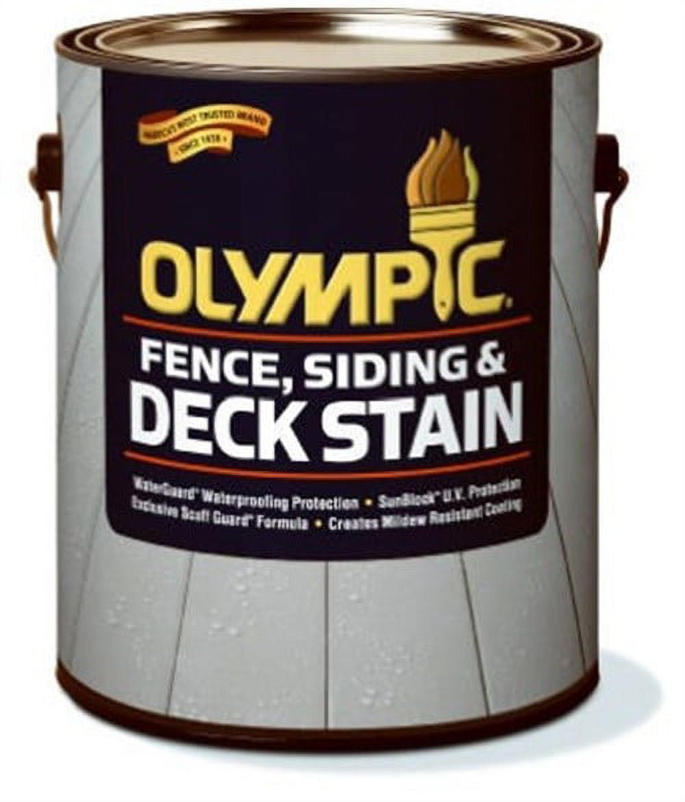 Olympic 53202A-01 Clear Tint Base Deck Fence & Siding Stain- Gallon