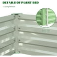 thumbnail image 3 of Slsy 3 in 1 Galvanized Raised Garden Bed with 87in Tall Arch Trellis for Climbing Plants, Galvanized Planter Garden Box Outdoor for Gardening,Green, 3 of 8