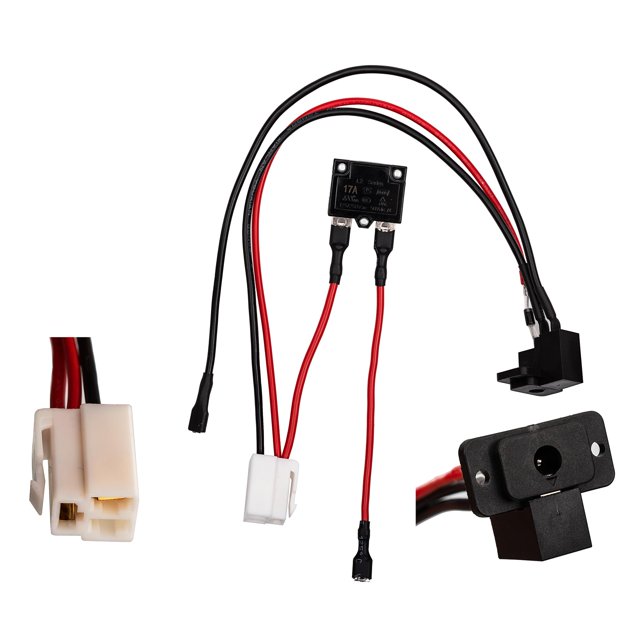 Puerto de carga de juguete Weelye, conector redondo de 6 V, 12 V, 24 V