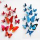 thumbnail image 2 of Toystoory 12 piezas 3D mariposa pegatinas de pared arte calcomanía PVC decoración del hogar tienda boda DIY Decoración del hogar verde, 2 of 6