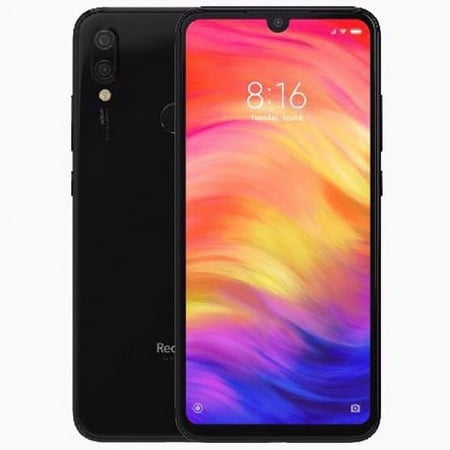 Xiaomi Redmi Note 7 Dual-Sim 128GB ROM + 4GB RAM (GSM only | No CDMA) Factory Unlocked 4G/LTE SmartPhone (Black) - International Version