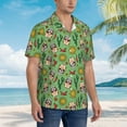 thumbnail image 3 of Honeii Vintage Sugar Skull Print Men’s Hawaiian Shirt,Classic Button-Down Short Sleeve Shirt, for Beach, Vacation, and Outdoor Activities,Small, 3 of 7