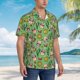 thumbnail image 3 of Fotbe Vintage Sugar Skull Camisa Hawaiana para Hombre Unisex – Camisa Casual de Verano con Botones de Manga Corta de Algodón y Lino,Large, 3 of 7
