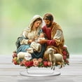 thumbnail image 1 of 2D plano Nativity acrílico Regalo impermeable de escritorio coleccionable Ornament Decoración de Navidad para el escritorio de casa Café Mantel, 1 of 8