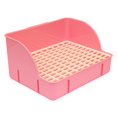 thumbnail image 4 of Kuntesetty Litter Box Cage Toilet Bedding Box 29x22x15.5cm Pet Toilet Corner Litter Pan for pink pp mesh, 4 of 9