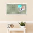 thumbnail image 3 of PinPix ArtToFrames 34x16 Custom Cork Bulletin Board    Poster Board Has a Fabric Style Canvas Finish, Framed in Satin White Frame (PinPix-229), 3 of 5