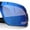 Blue Mirror, variant on Locs Color Mirror Oversized Wrap Around Gangster Plastic Biker Sunglasses [Teal Mirror]