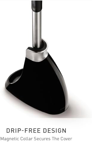 Toilet Brush with Caddy Stainless Steel, Black
