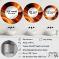 thumbnail image 4 of Designart "Warm Fractal Design in Orange II" Fractals Rund Mirror For Wall Decor - Large Orange Round Printed Mirror - Contemporary Round Mirror 29" x 29" Inch, 4 of 5
