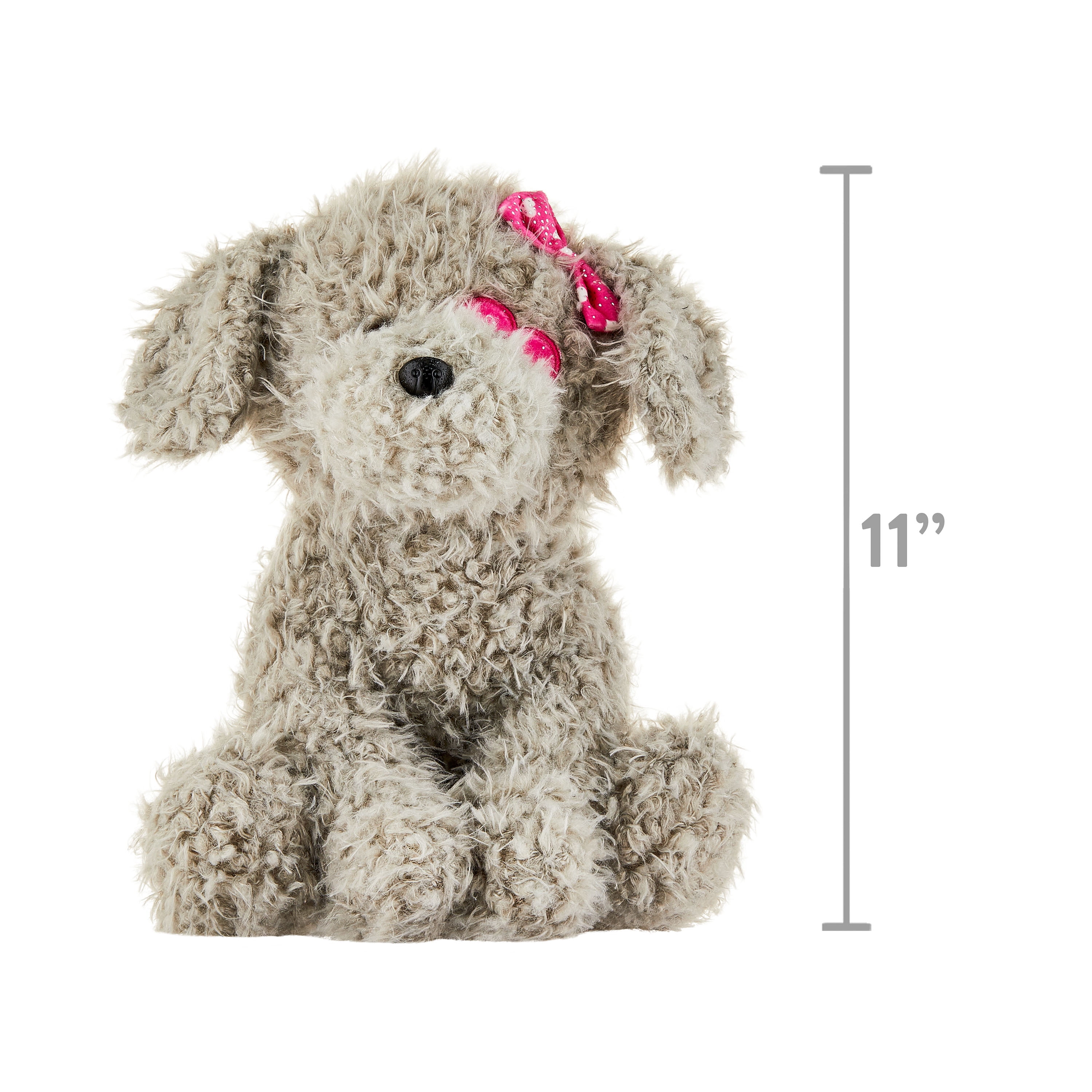 Gray dog stuffed animal hot sale